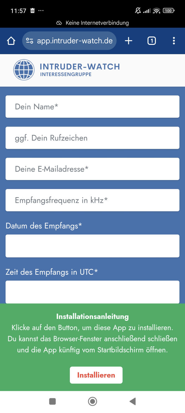 Android-App für den Amateurfunk
